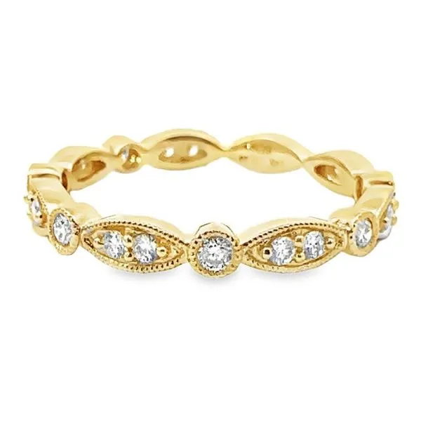 Marquise and Round Shape Diamond Wedding Band Harris Jeweler Troy, OH