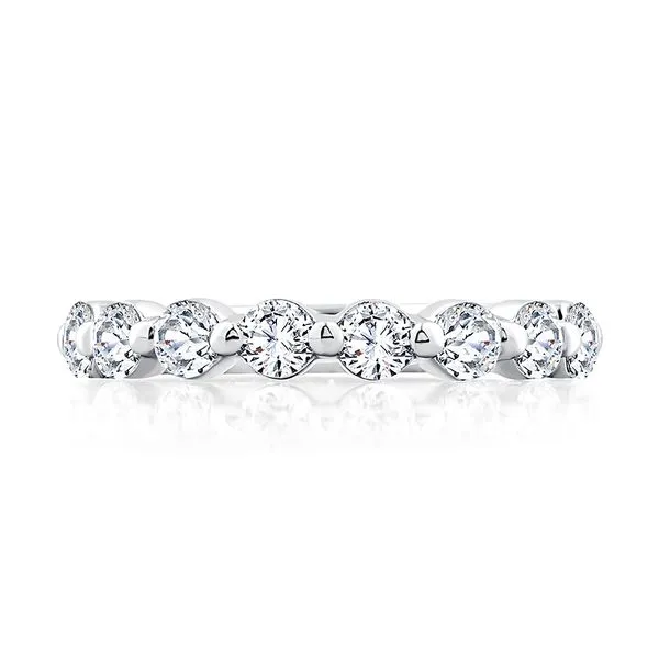 Single-Prong Diamond Wedding Band Harris Jeweler Troy, OH