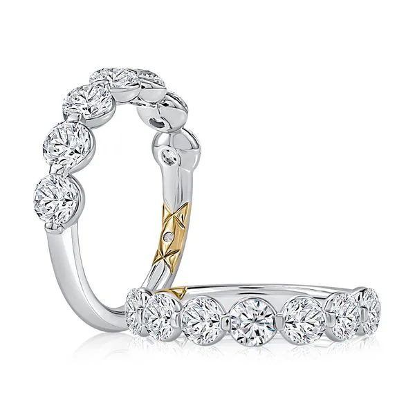 A.Jaffe Single Prong Diamond Band Image 2 Harris Jeweler Troy, OH