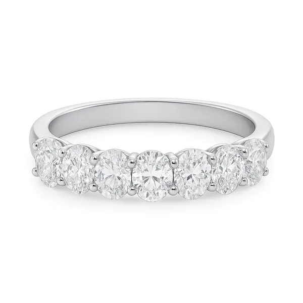 Oval Diamond Wedding Band Harris Jeweler Troy, OH
