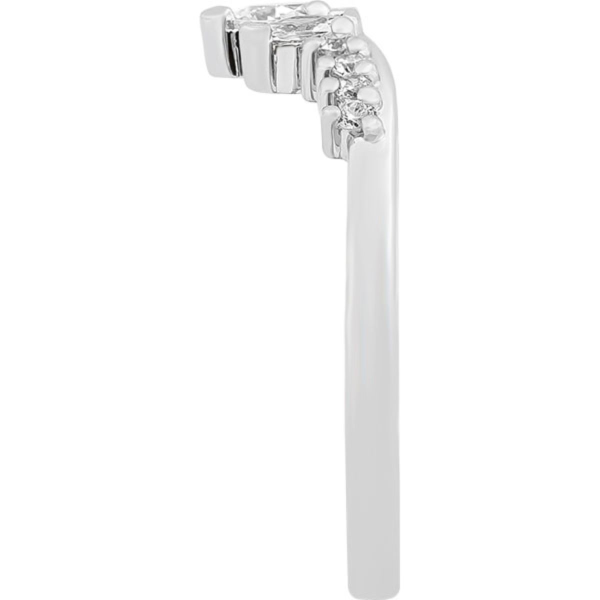 Diamond Tiara-Style Wedding Band Image 2 Harris Jeweler Troy, OH