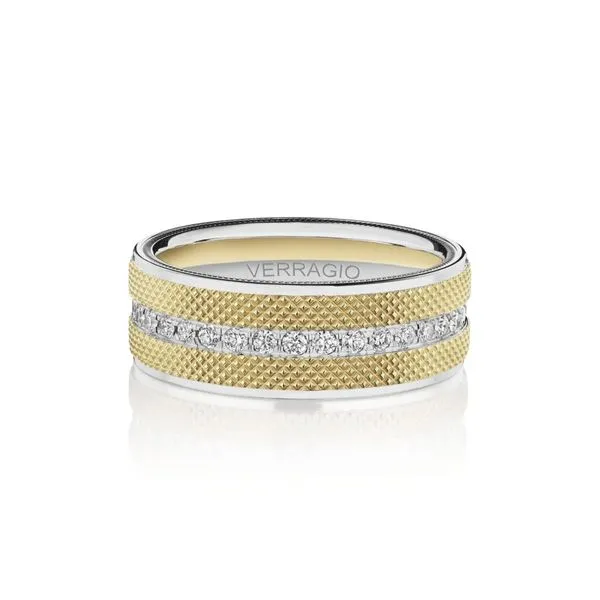Verragio Textured Diamond Wedding Band Harris Jeweler Troy, OH
