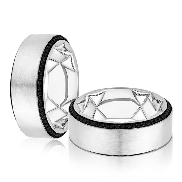 A.Jaffe Black Diamond Eternity Wedding Band Harris Jeweler Troy, OH
