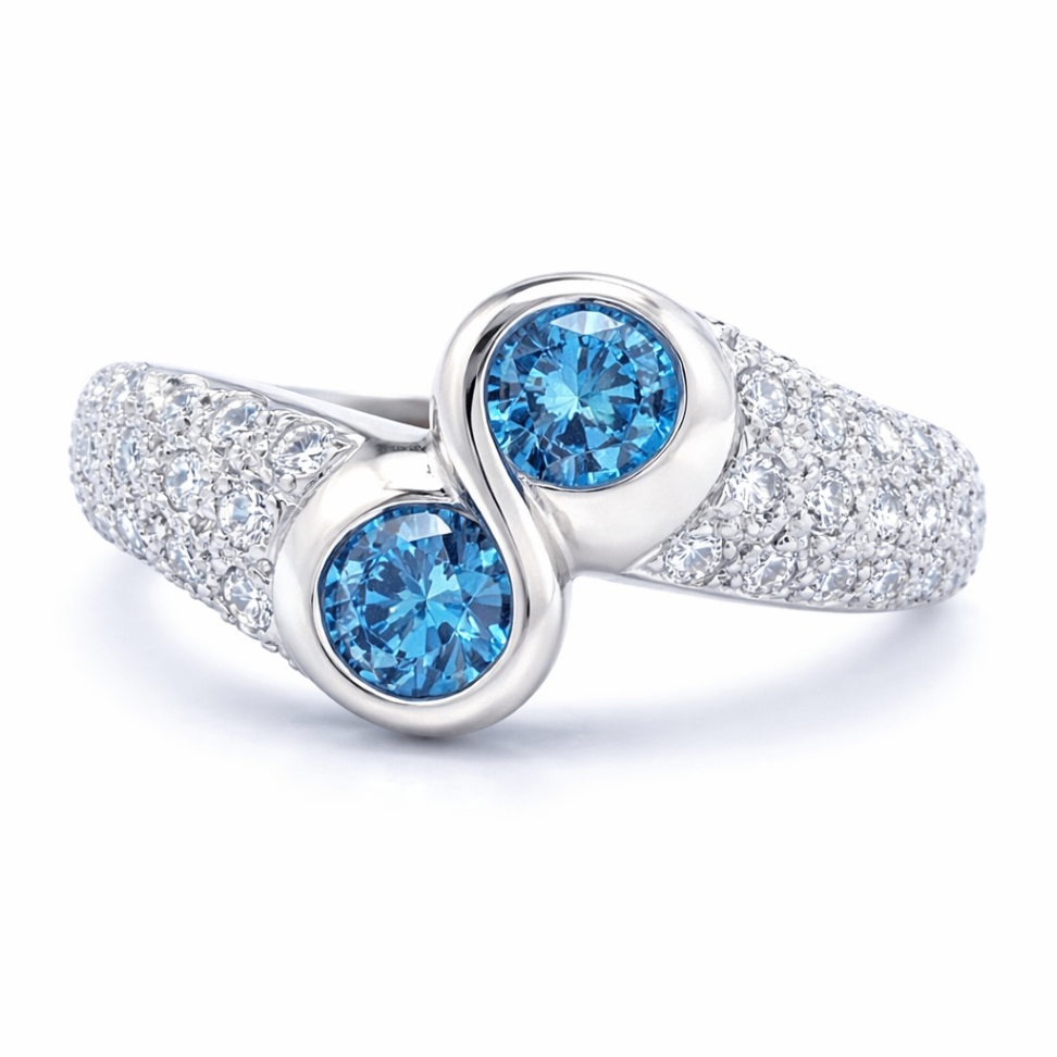 CHROMA 14K White Gold Diamond Fashion Ring Harris Jeweler Troy, OH