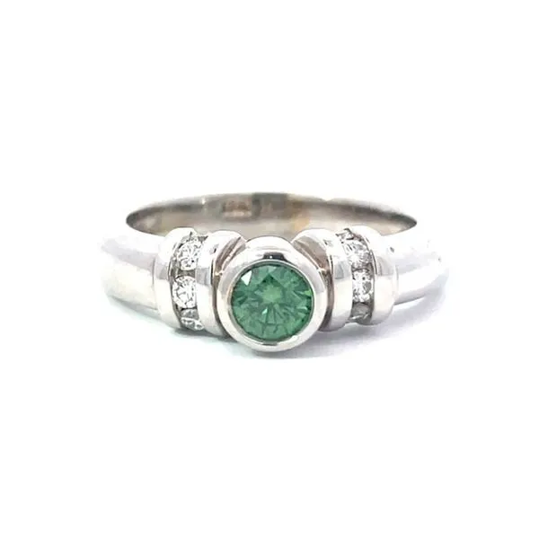 Teal Diamond Ring Harris Jeweler Troy, OH