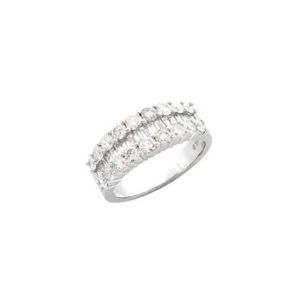 3-Row Baguette Diamond Ring Harris Jeweler Troy, OH