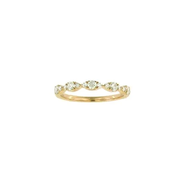 Rose Gold Diamond Wedding Band Harris Jeweler Troy, OH