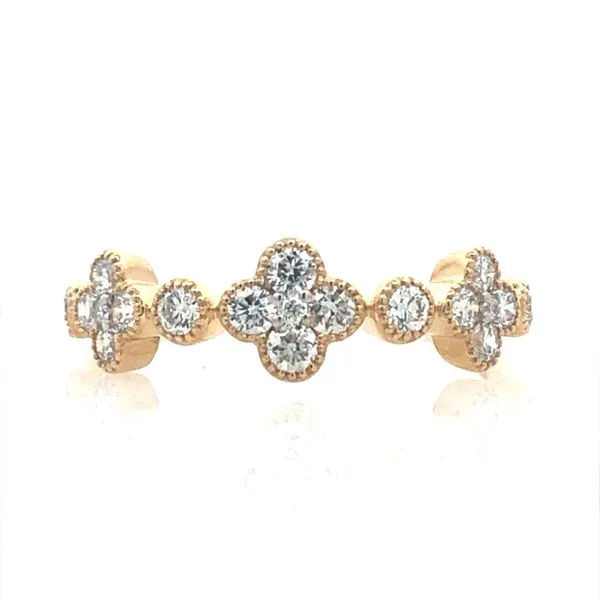 Yellow Gold Diamond Band Harris Jeweler Troy, OH