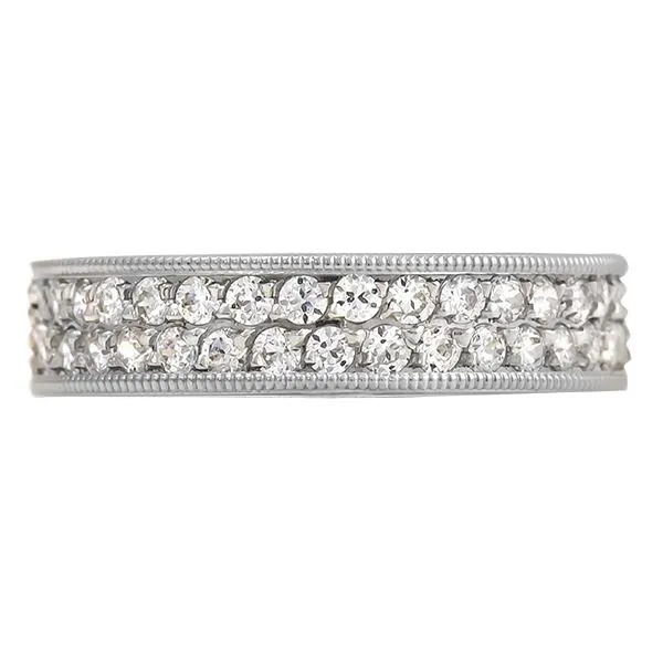 Two-Row Pave Diamond Band Harris Jeweler Troy, OH