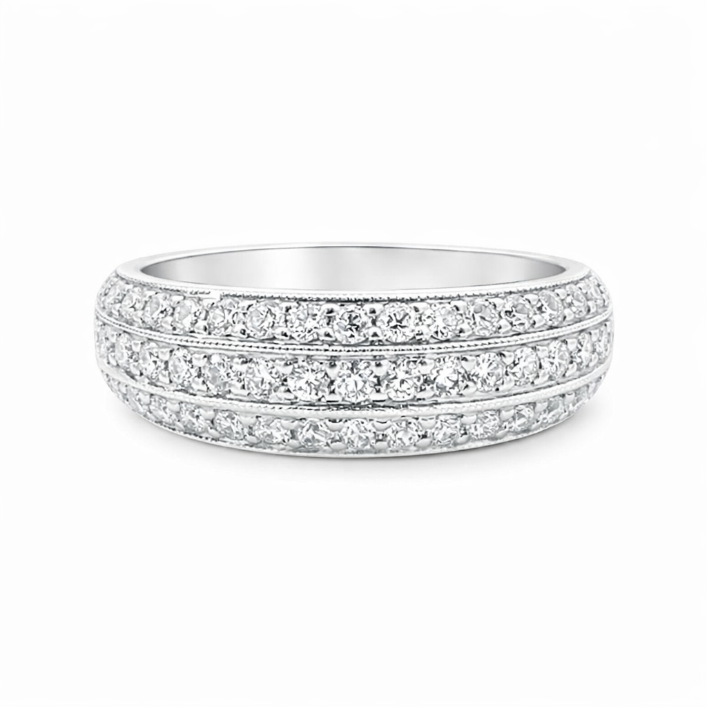 HJNAM 14K White Gold Diamond Fashion Ring Harris Jeweler Troy, OH
