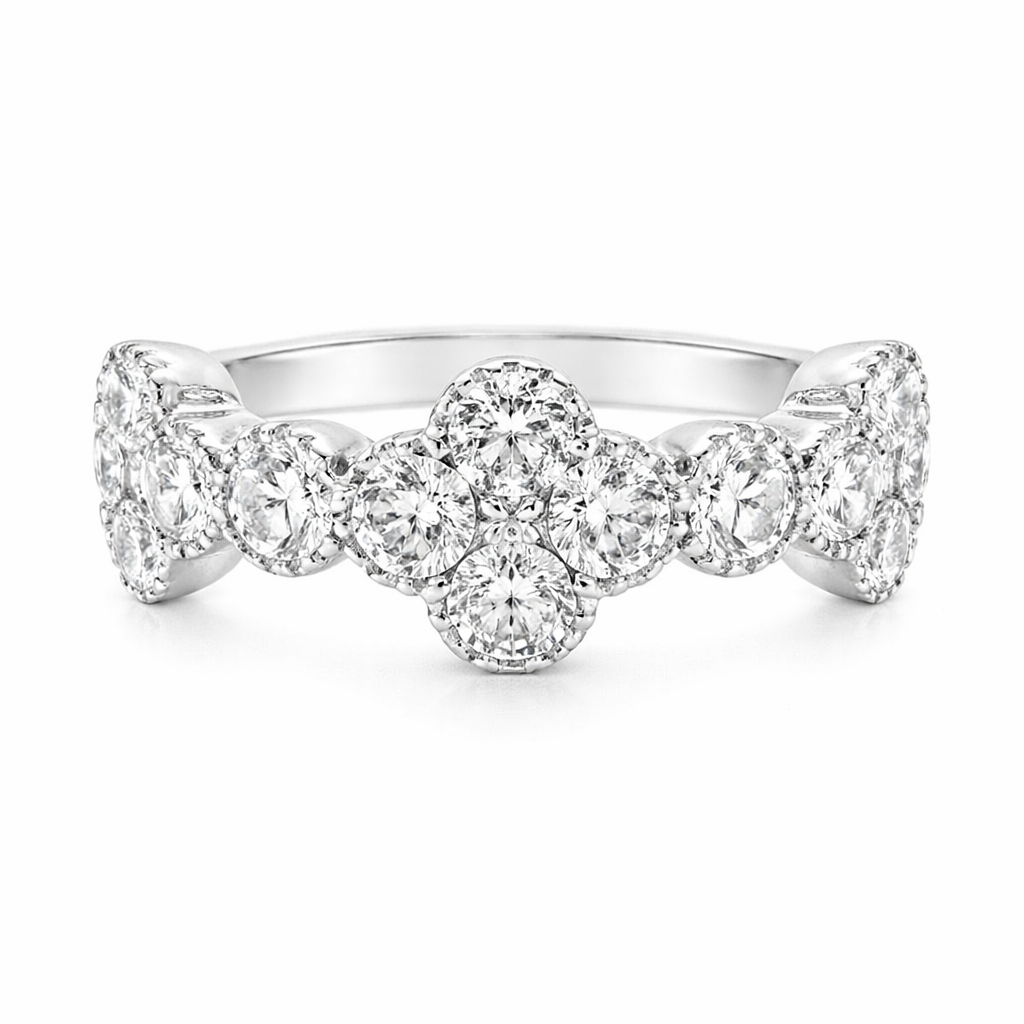 HJNAM 14K White Gold Diamond Fashion Ring Harris Jeweler Troy, OH