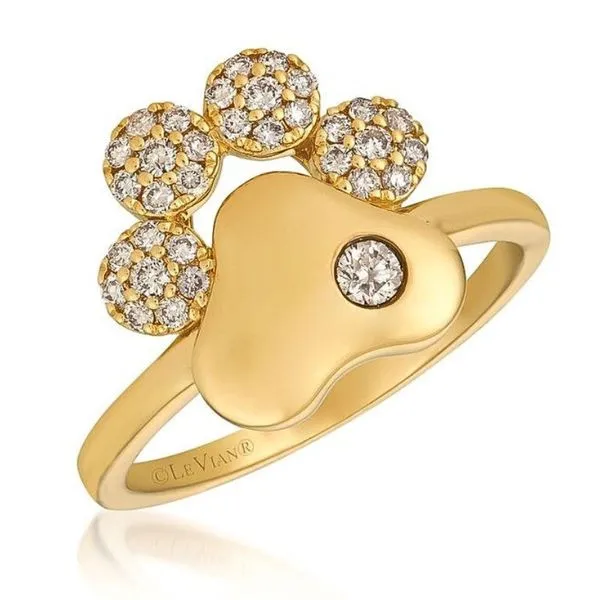 Le Vian Paw Print Chocolate Diamond Ring Harris Jeweler Troy, OH