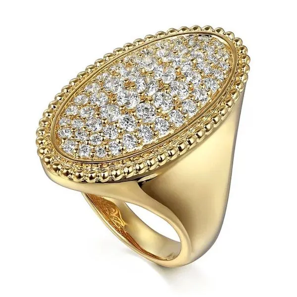Gabriel & Co Bujukan Signet Ring Image 2 Harris Jeweler Troy, OH