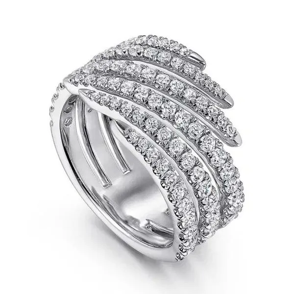 Gabriel & Co Kaslique Diamond Bypass Ring Image 2 Harris Jeweler Troy, OH