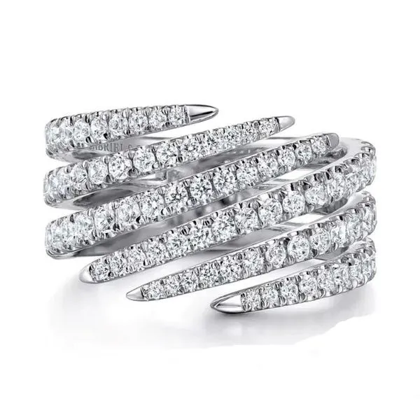 Gabriel & Co Kaslique Diamond Bypass Ring Harris Jeweler Troy, OH