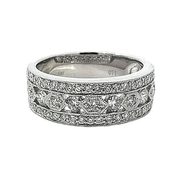 Wide Diamond Band Harris Jeweler Troy, OH