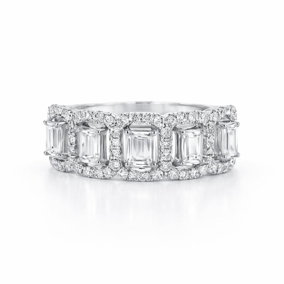 HJNAM 14K White Gold Diamond Fashion Ring Harris Jeweler Troy, OH