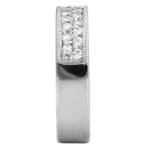 Two-Row Pave Diamond Band Image 2 Harris Jeweler Troy, OH