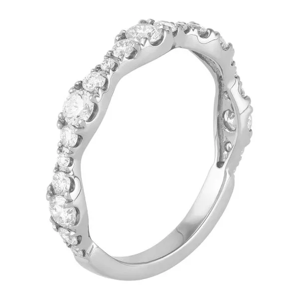 Scalloped Style Lab-Grown Diamond Wedding Band Image 3 Harris Jeweler Troy, OH