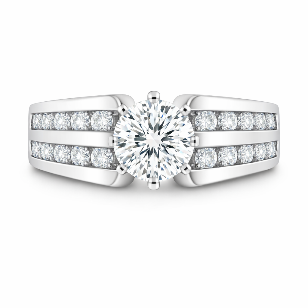 ASB 14K White Gold Semi-Mount Engagement Rings Harris Jeweler Troy, OH