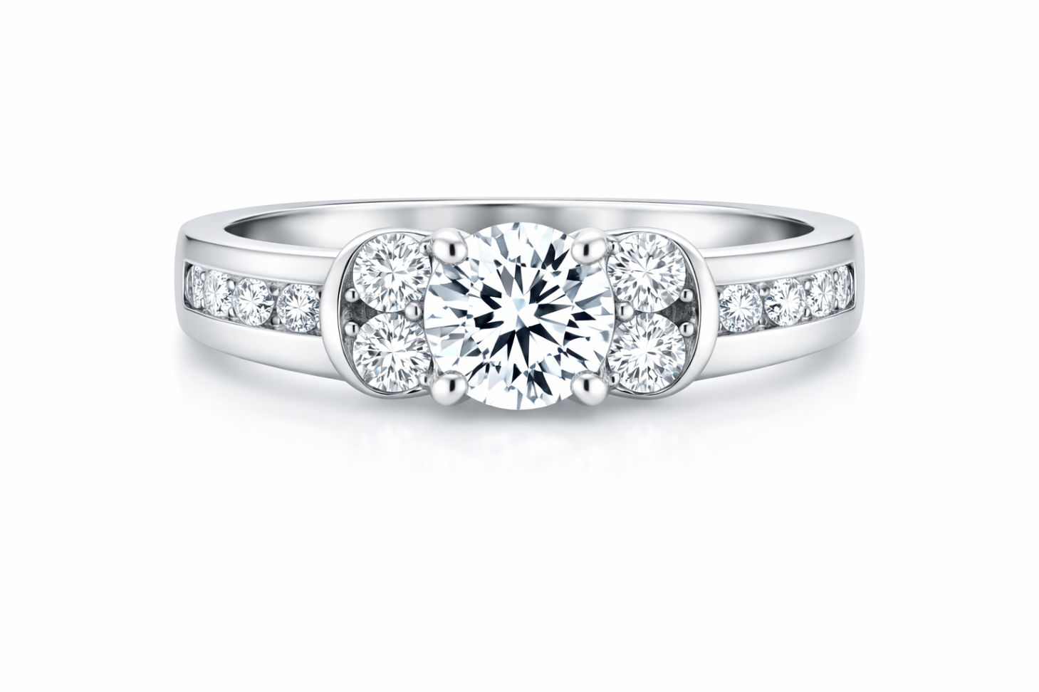 ASB 14K White Gold Semi-Mount Engagement Rings Harris Jeweler Troy, OH