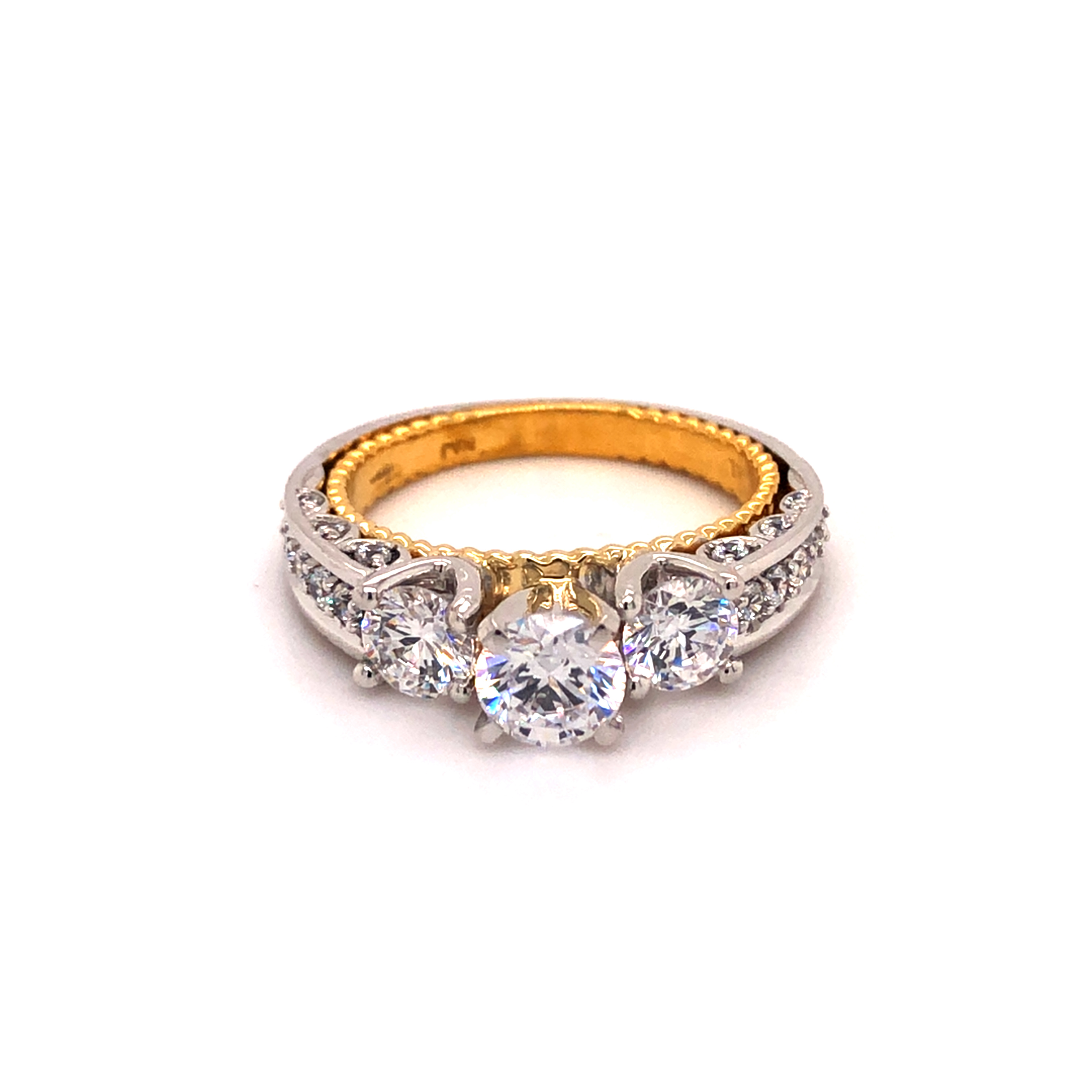 NORTHA 14K Yellow Gold Semi-Mount Engagement Rings Harris Jeweler Troy, OH