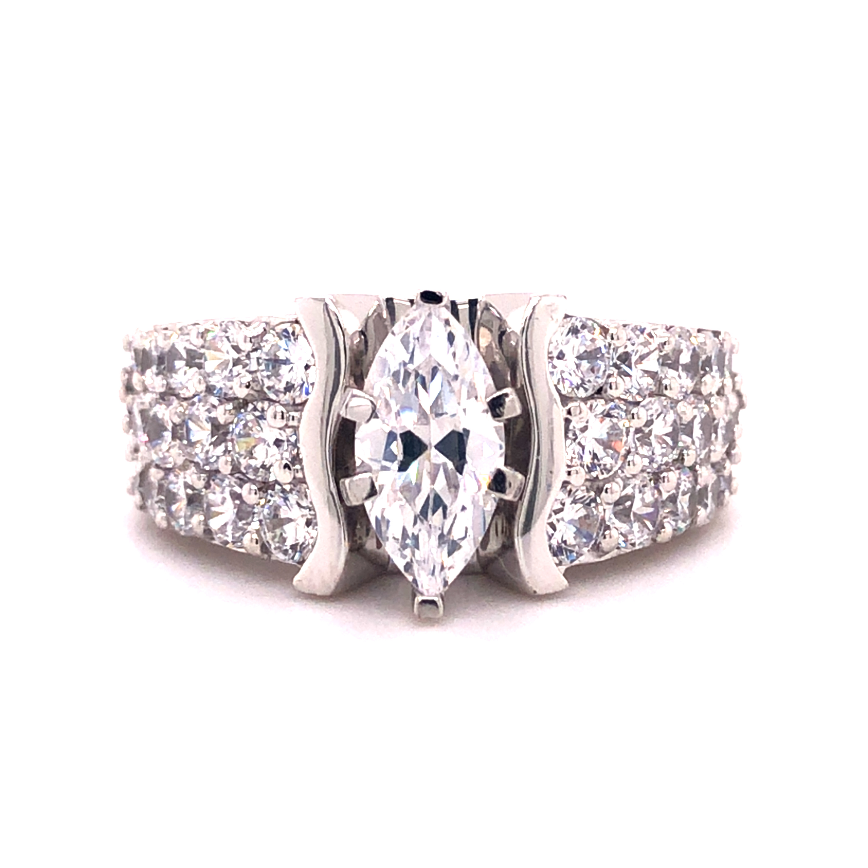 NORTHA 14K White Gold Semi-Mount Engagement Rings Harris Jeweler Troy, OH