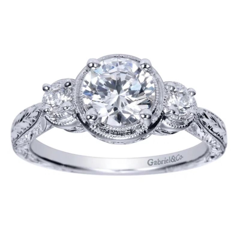 GAB&CO 14K Yellow Gold Semi-Mount Engagement Rings Harris Jeweler Troy, OH