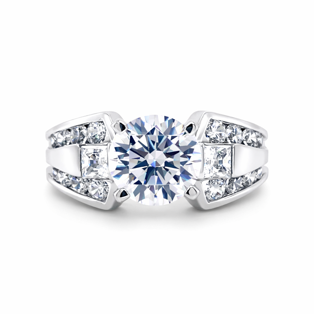 NORTHA 14K White Gold Semi-Mount Engagement Rings Harris Jeweler Troy, OH