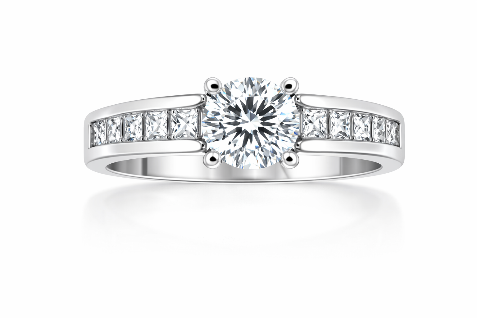 NORTHA 14K White Gold Semi-Mount Engagement Rings Harris Jeweler Troy, OH