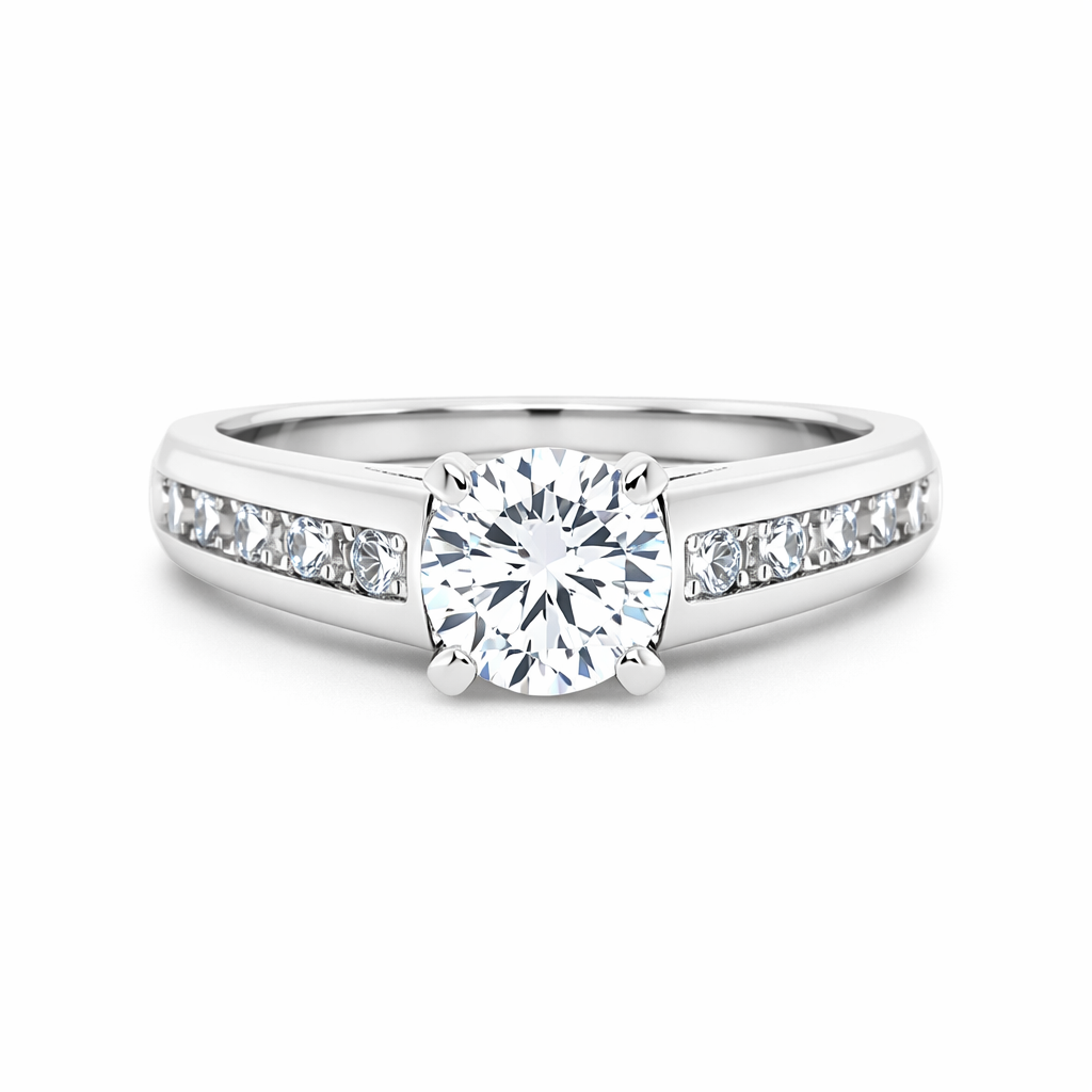 NORTHA 14K White Gold Semi-Mount Engagement Rings Harris Jeweler Troy, OH