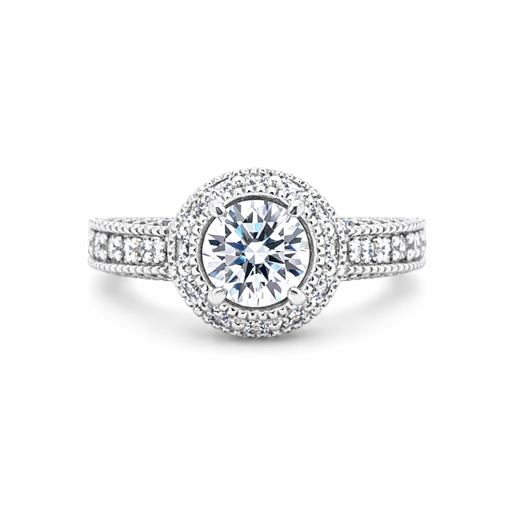 NORTHA 14K White Gold Semi-Mount Engagement Rings Harris Jeweler Troy, OH