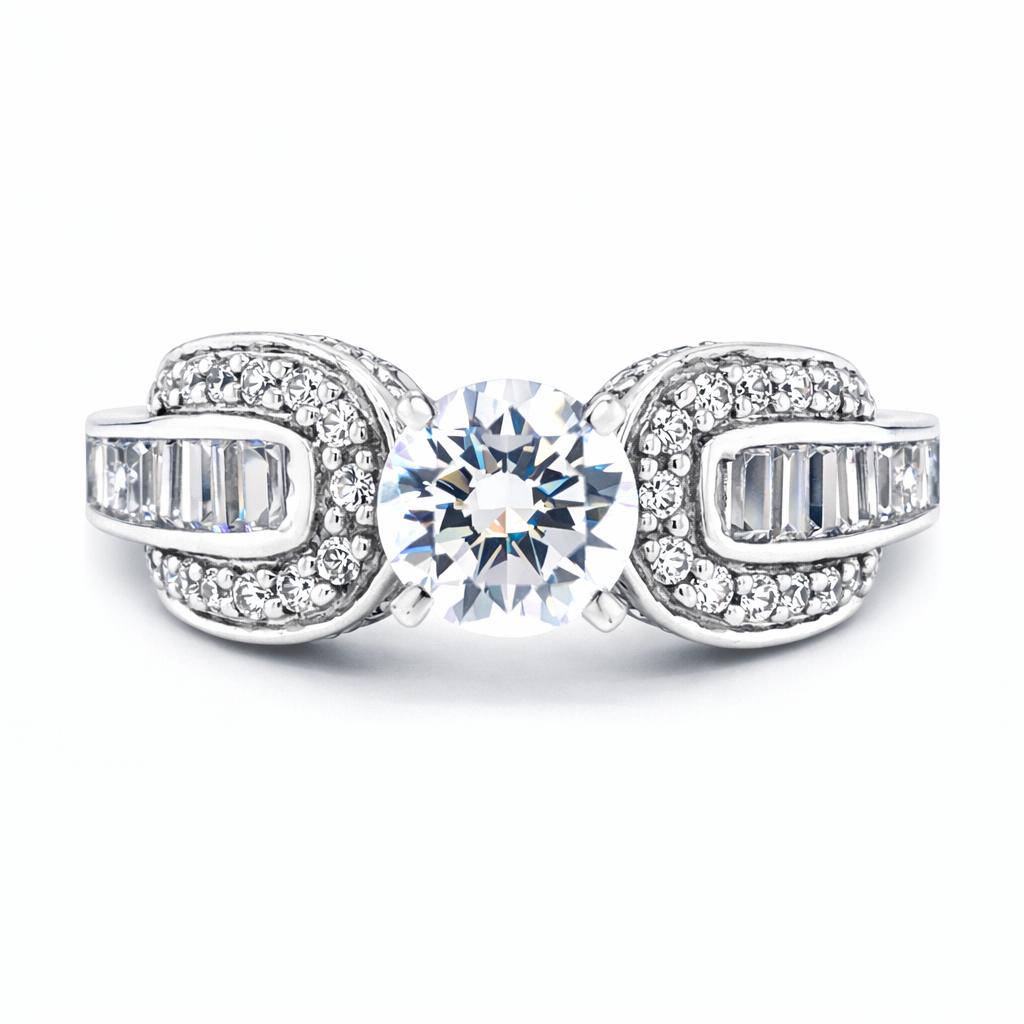 NORTHA 14K White Gold Semi-Mount Engagement Rings Harris Jeweler Troy, OH