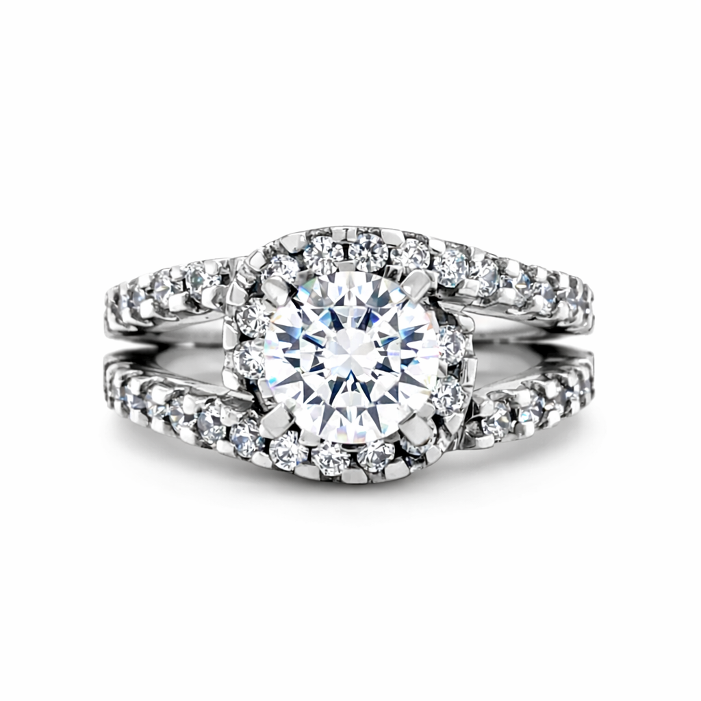 NORTHA 14K White Gold Semi-Mount Engagement Rings Harris Jeweler Troy, OH