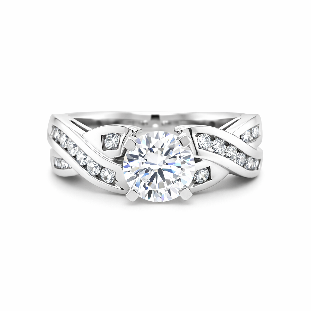 NORTHA 14K White Gold Semi-Mount Engagement Rings Harris Jeweler Troy, OH