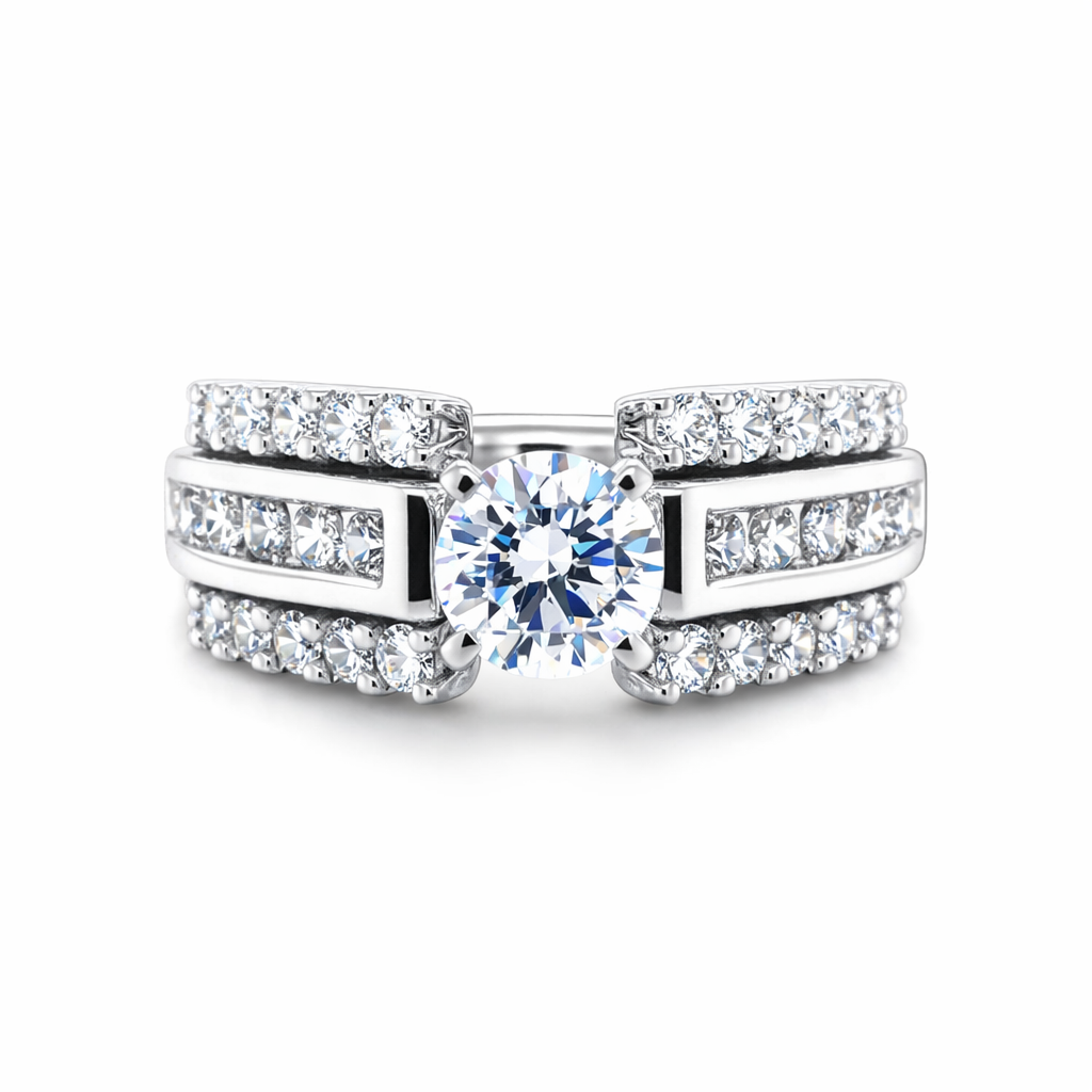 NORTHA 14K White Gold Semi-Mount Engagement Rings Harris Jeweler Troy, OH