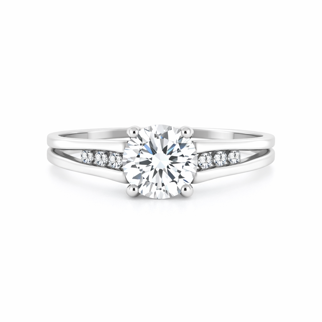 NORTHA 14K White Gold Semi-Mount Engagement Rings Harris Jeweler Troy, OH