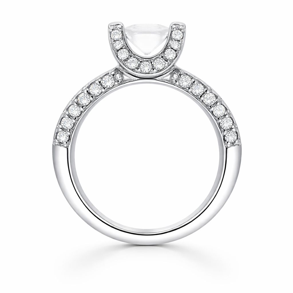 FRANKR 14K White Gold Semi-Mount Engagement Rings Image 2 Harris Jeweler Troy, OH