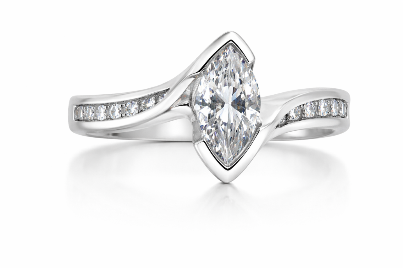 FRANKR 14K White Gold Semi-Mount Engagement Rings Harris Jeweler Troy, OH