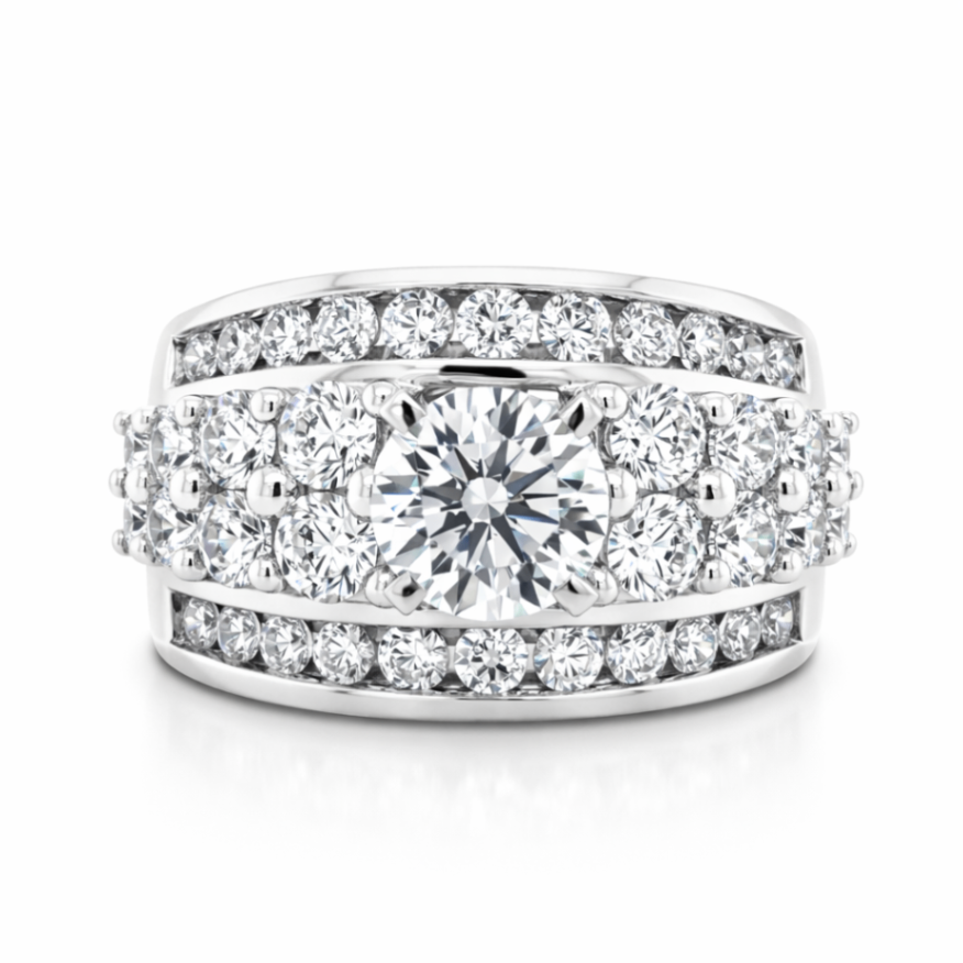 NORTHA 14K White Gold Semi-Mount Engagement Rings Harris Jeweler Troy, OH