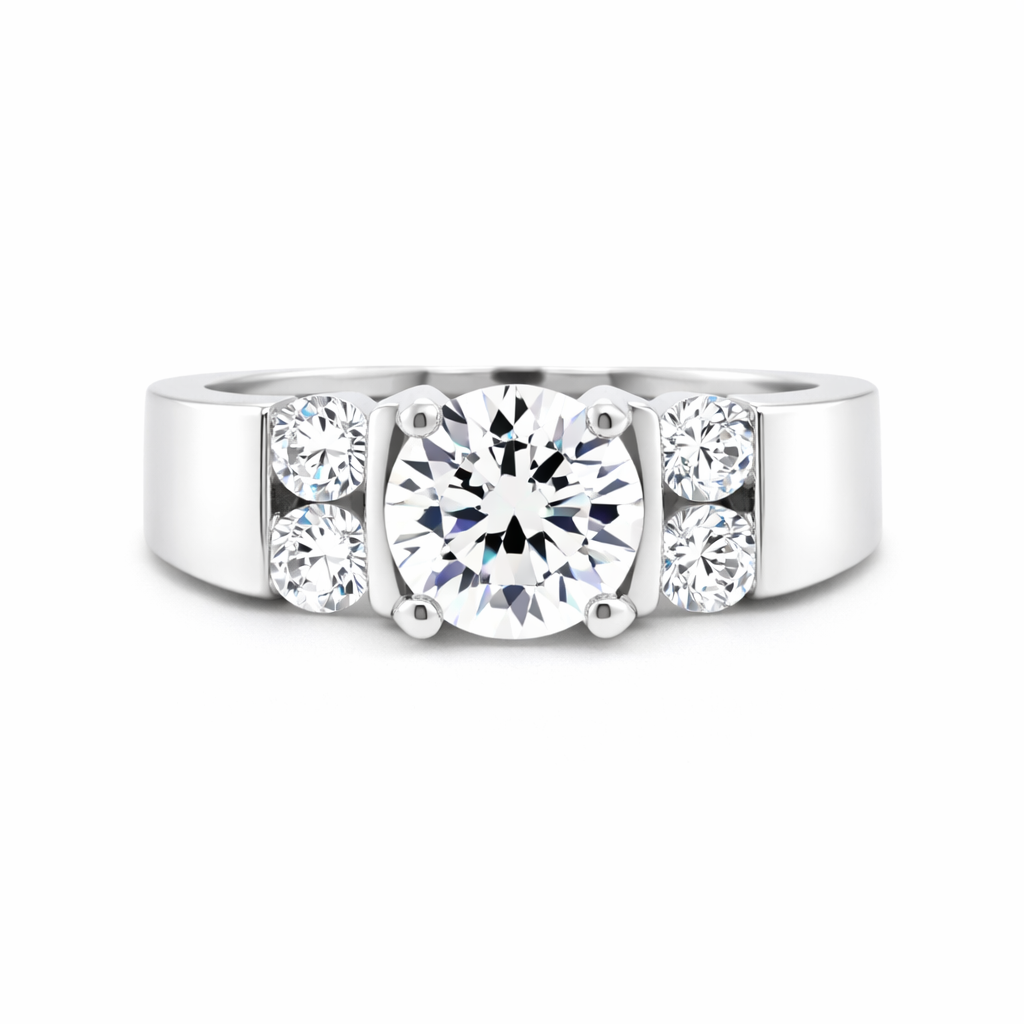 NORTHA 14K White Gold Semi-Mount Engagement Rings Harris Jeweler Troy, OH