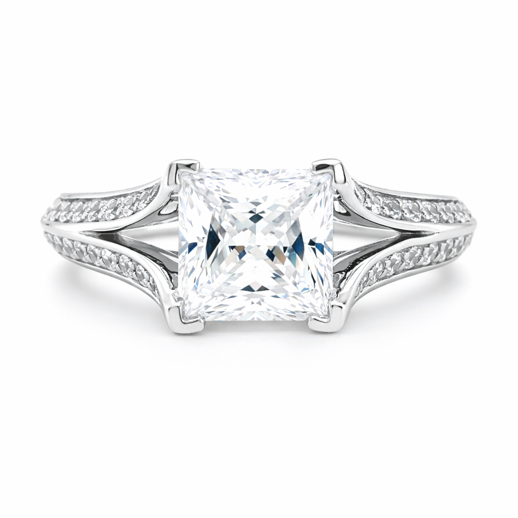 GAB&CO 18K White Gold Semi-Mount Engagement Rings Harris Jeweler Troy, OH