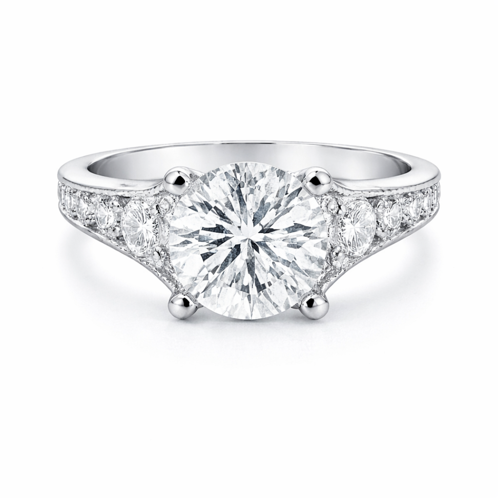 GAB&CO 14K White Gold Semi-Mount Engagement Rings Harris Jeweler Troy, OH