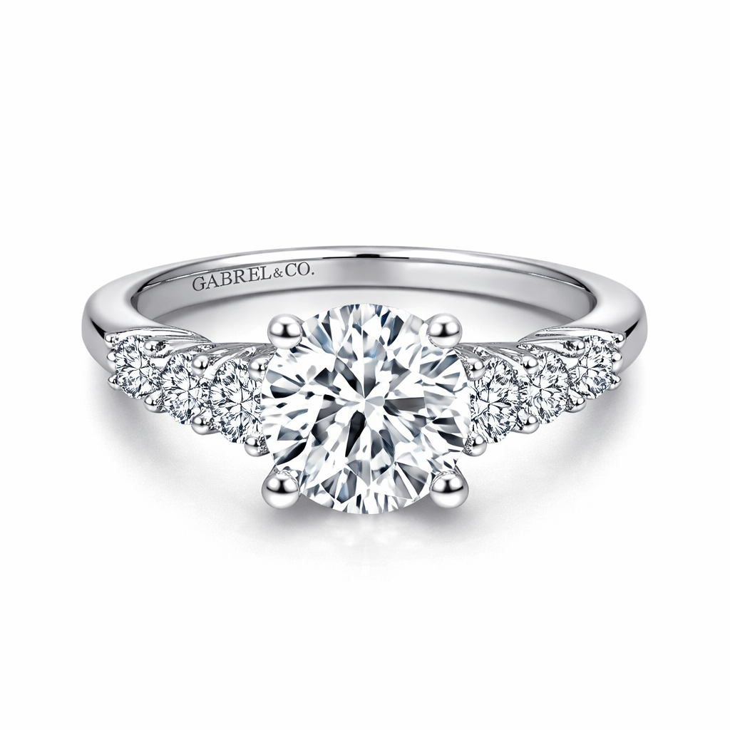 GAB&CO 14K White Gold Semi-Mount Engagement Rings Harris Jeweler Troy, OH