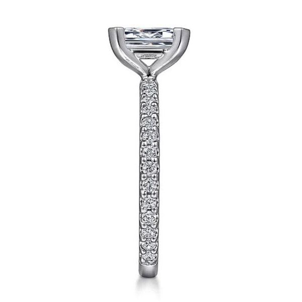 Radiant Cut Diamond Engagement Ring Semi-Mount Image 2 Harris Jeweler Troy, OH