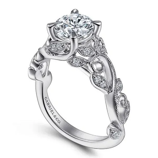 Vine Style Engagement Ring Semi-Mount Image 2 Harris Jeweler Troy, OH