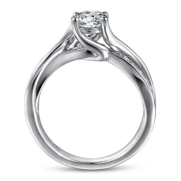 Bypass Style Diamond Engagement Ring Semi-Mount Image 2 Harris Jeweler Troy, OH
