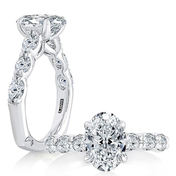 Oval Semi-Mount Engagement Ring Harris Jeweler Troy, OH