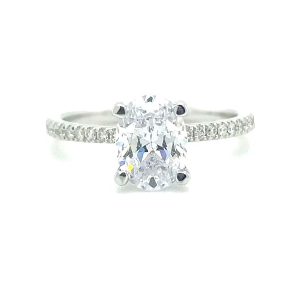 Diamond Oval Semi-Mount Engagement Ring Harris Jeweler Troy, OH