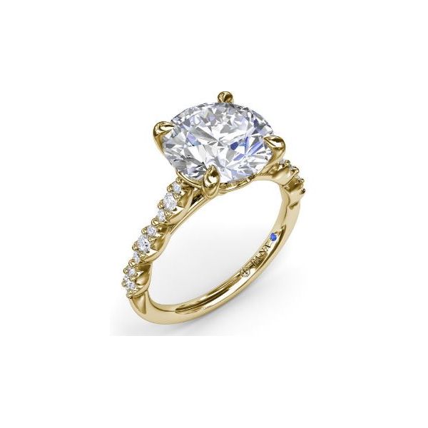 Round Diamond Fana Semi-Mount Engagement Ring Harris Jeweler Troy, OH